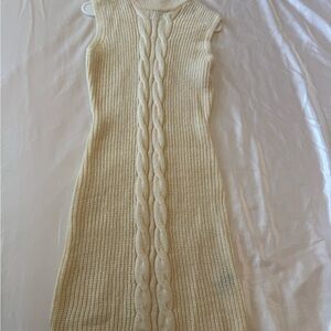 Serena Williams Cream Knit Dress